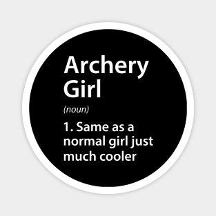 Archery Girl Definition Magnet